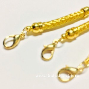 T009-1  8cm金蔥吊繩+金色銅頭+金色龍蝦鉤
